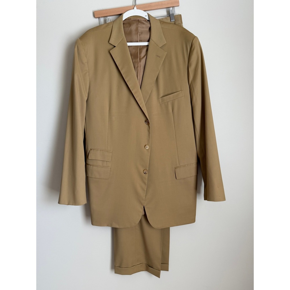 Ralph Lauren Purple Label Suit Mens 38x32 Blazer 50 Wool Vtg Made in Italy